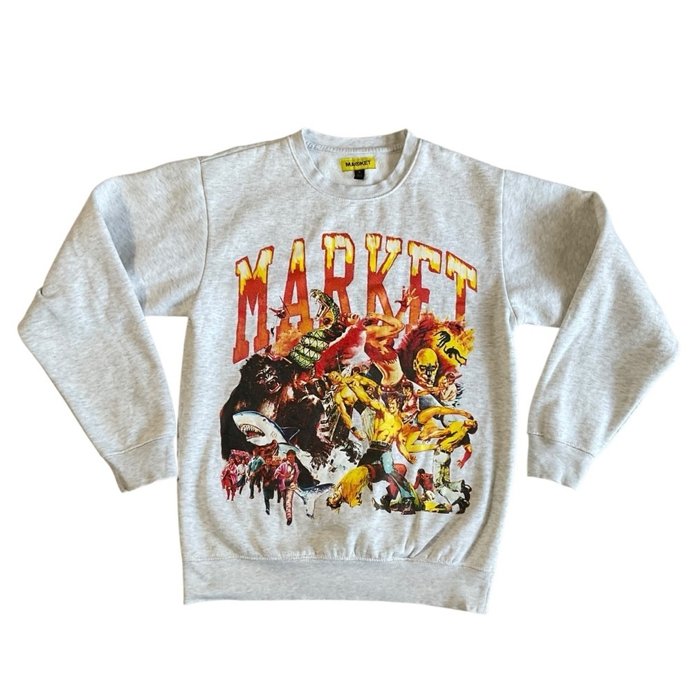 MARKET ARC ANIMAL MOSH PIT Sweatshirt size small